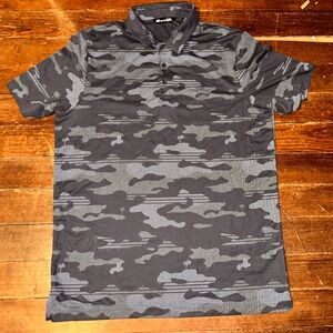 Travis Mathew XL Blue Camo Golf Polo